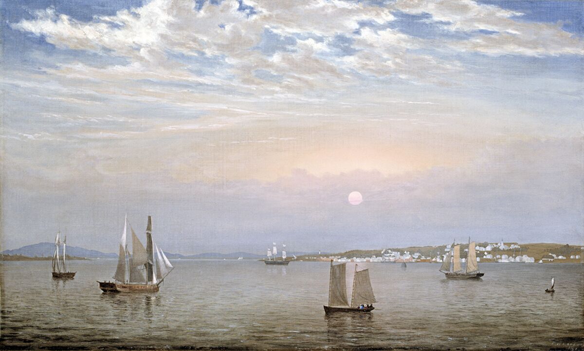 Fitz Henry Lane, “Castine Harbor and Town” (1851)