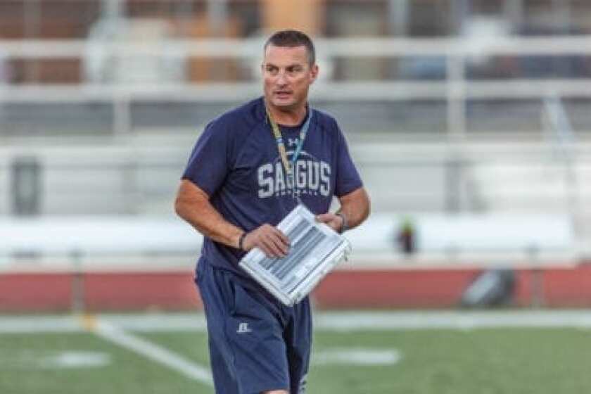 Jason Bornn of Saugus is The Times' coach of the year for the spring football season.