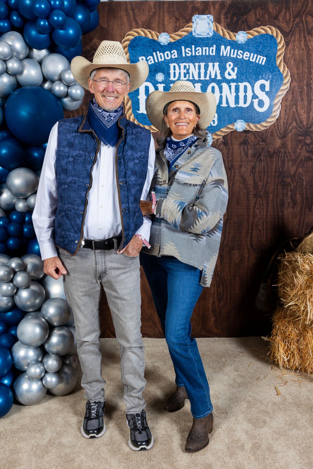 Museum Board President John Conners and Dianna Conners dressed the part.