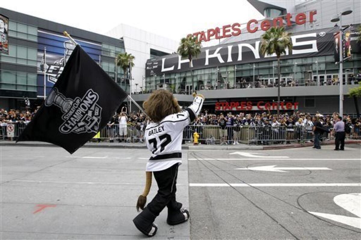 06 June 2012: LA Kings fans outside Staples Center before game 4
