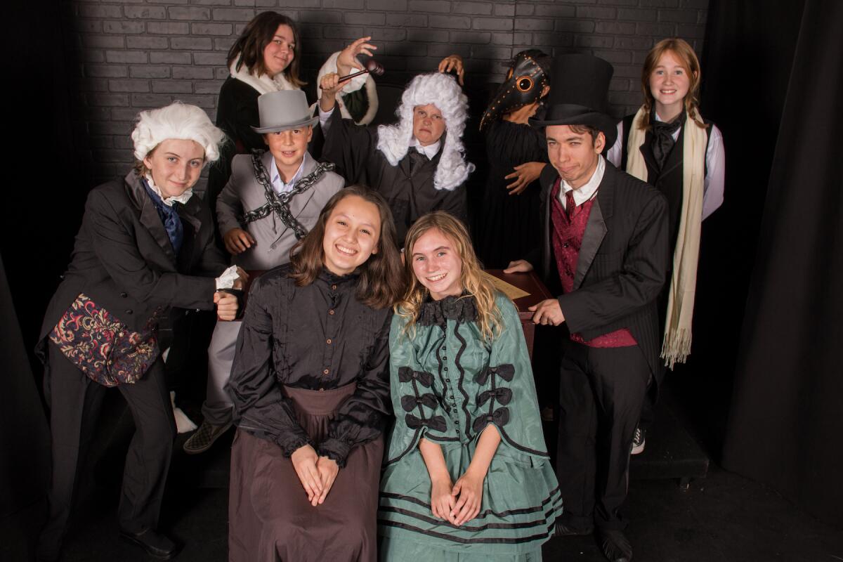 Cast members of “The Trial of Ebenezer Scrooge”
