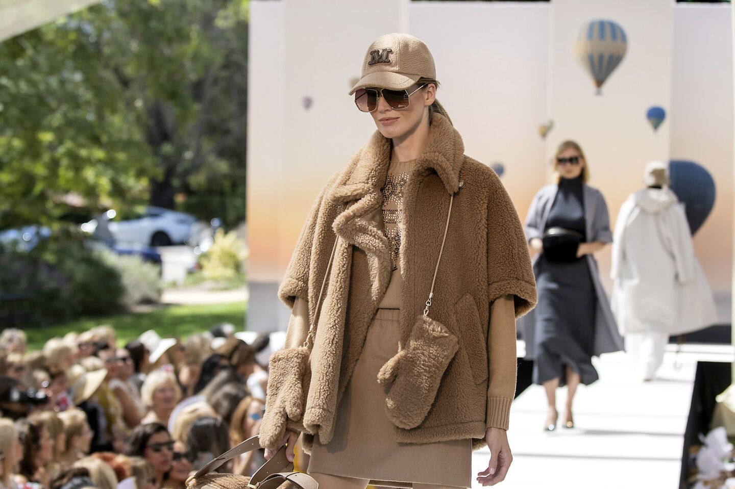 Fashions from Max Mara on the runway