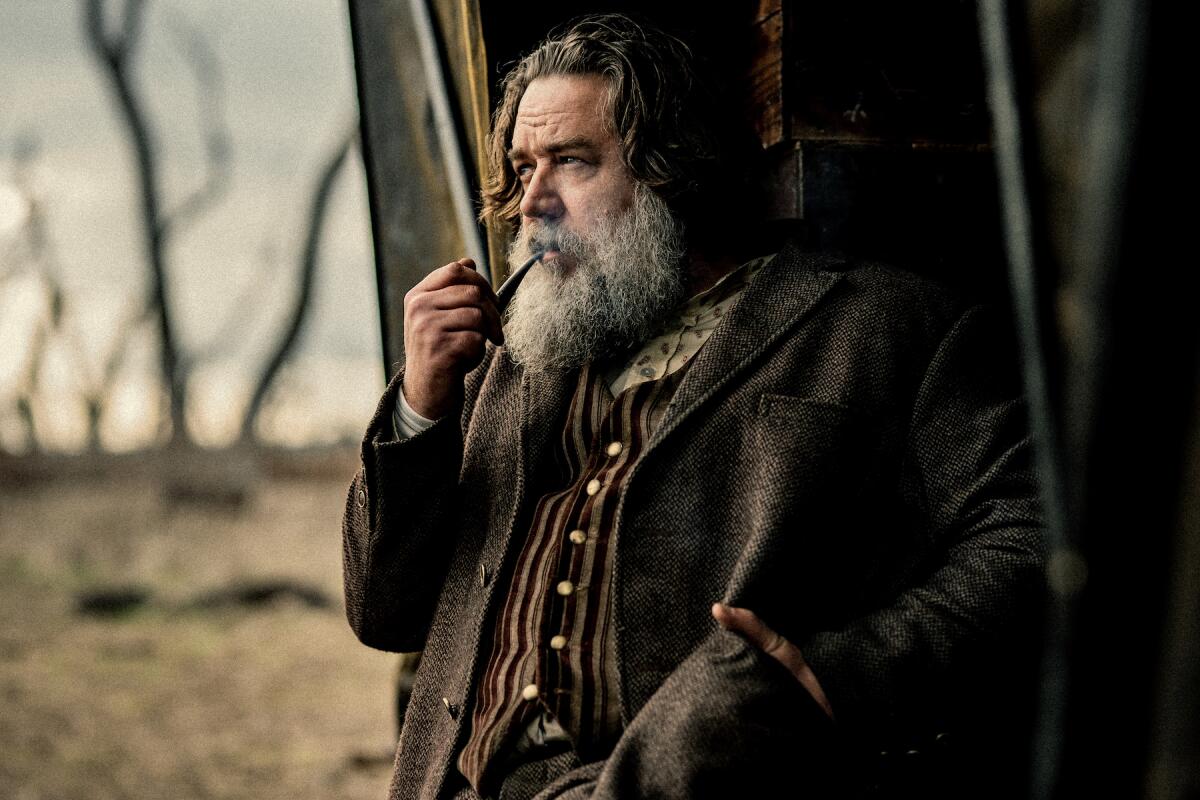 Russell Crowe in the movie "True History of the Kelly Gang."