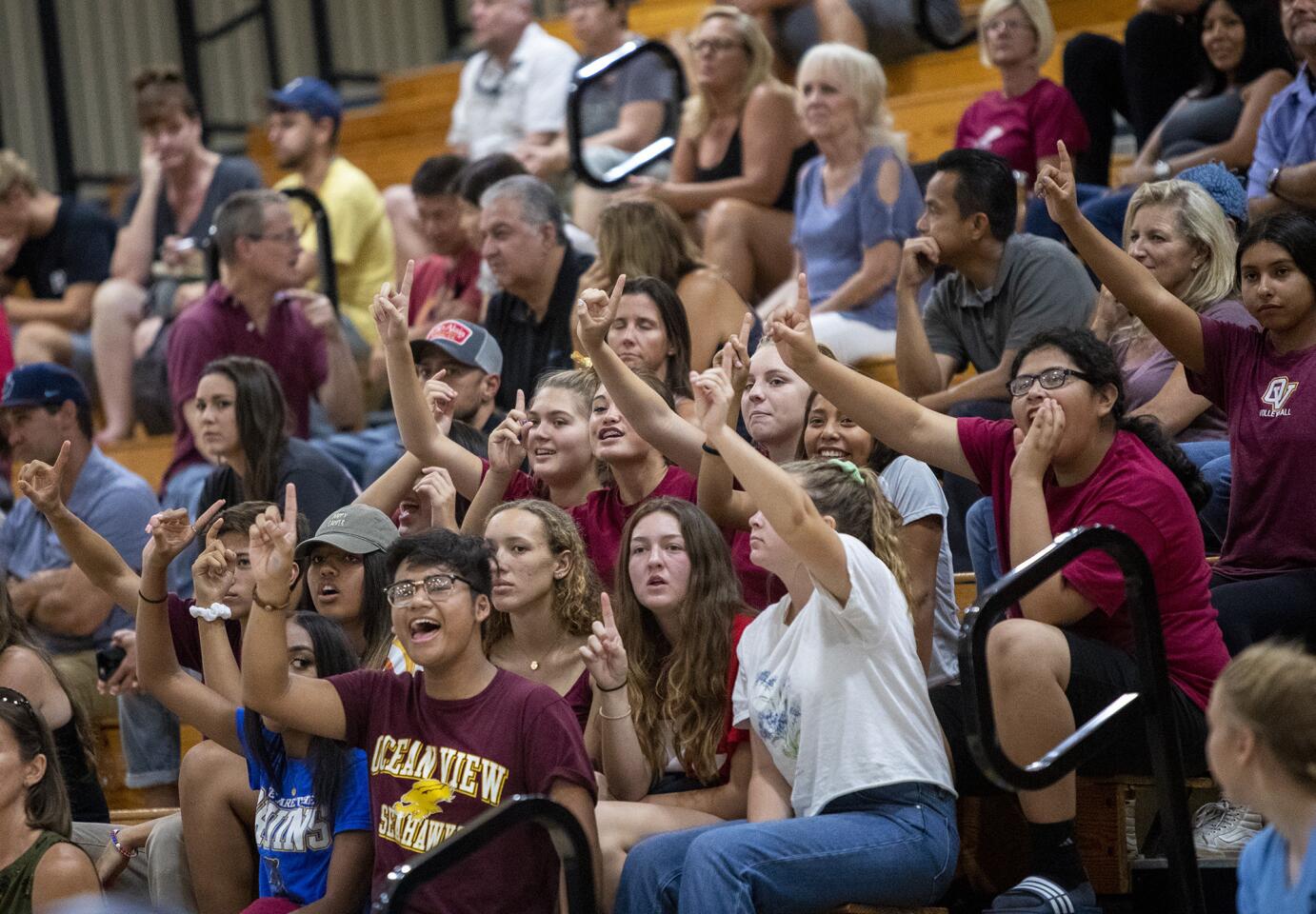 Photo Gallery: Ocean View vs. Marina in a girls' volleyball match