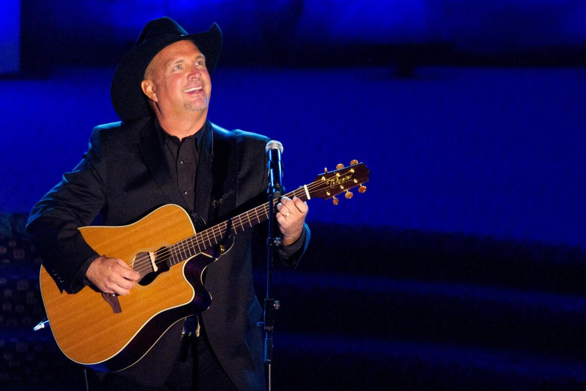 Garth Brooks, shown during a 2011 performance in New York for the Songwriters Hall of Fame, has announced a press conference in Nashville for Thursday, but no other details are available.