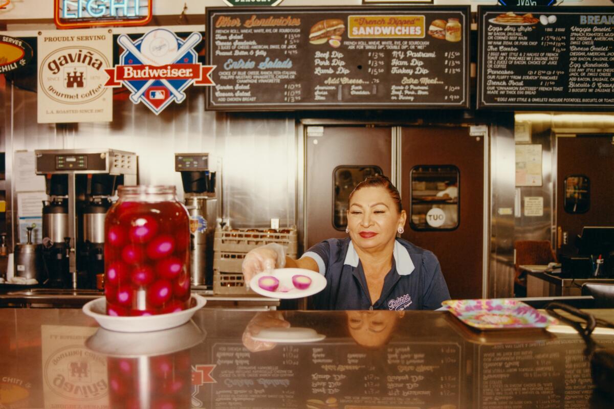 Los Angeles , CA - May 20: A view of Philippe The Original, one of Los Angeles's oldest restaurants, founded in 1908 at Philippe The Original on Tuesday, May 20, 2025 in Los Angeles , CA. (Alex Justice / For The Times)