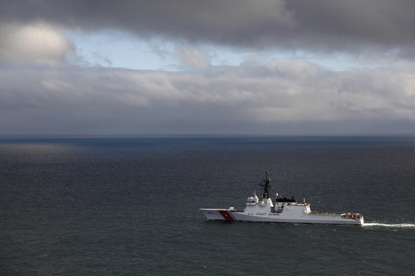 The Coast Guard cutter Bertholf on patrol in Arctic waters off northern Alaska in 2012.