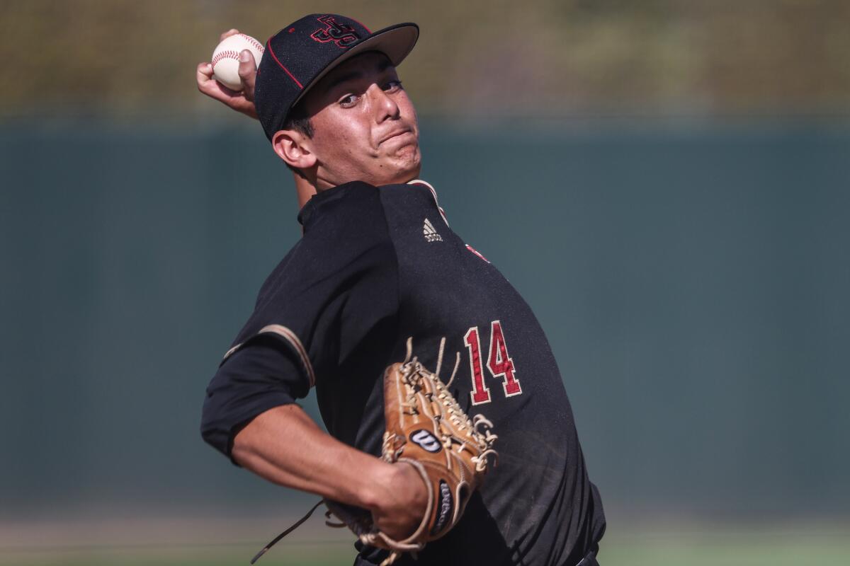 JSerra pitcher Gage Jump makes his first playoff appearance on Tuesday.