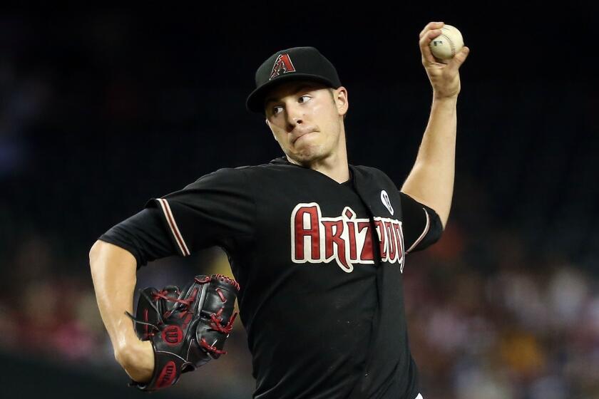 Arizona starter Patrick Corbin delivers a pitch during the Diamondbacks' 2-1 victory Friday over the Milwaukee Brewers.