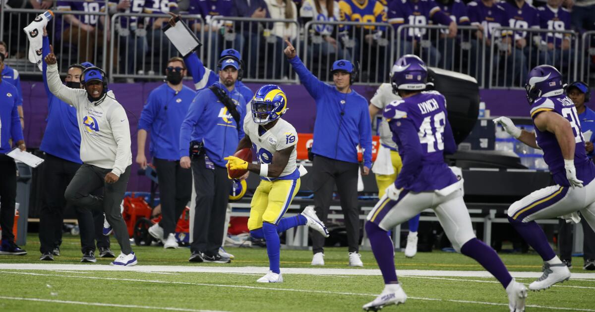 Brandon Powell helps Rams return to playoffs in win over Vikings - Los ...