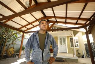 Los Angeles, California-Feb. 7, 2023--The home of Gustavo Flores Alvarez, 57, in Watts is almost ready for his family to move back in. A fire spread from a homeless camp and destroyed his house in Watts. Then Alvarez found out that his insurance left a gap of $70,000 that he didn't have. The house lay in ruins for nine months until Habitat for Humanity pitched in with a no-interest loan. (Carolyn Cole / Los Angeles Times)