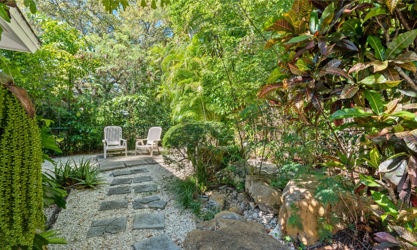 The landscaping