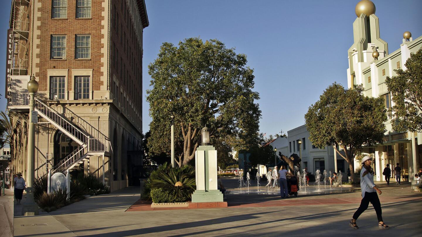 The historical Town Plaza in Culver City.