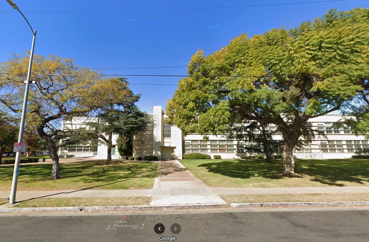 Thomas Jefferson High School at 4020 Compton Ave., in Los Angeles.