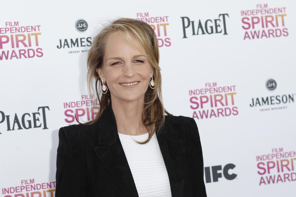 Helen Hunt arrives at the Film Independent Spirit Awards on Saturday, Feb. 23, 2013, in Santa Monica. At the time of publication, Helen Hunt is not, in fact, Jodie Foster.