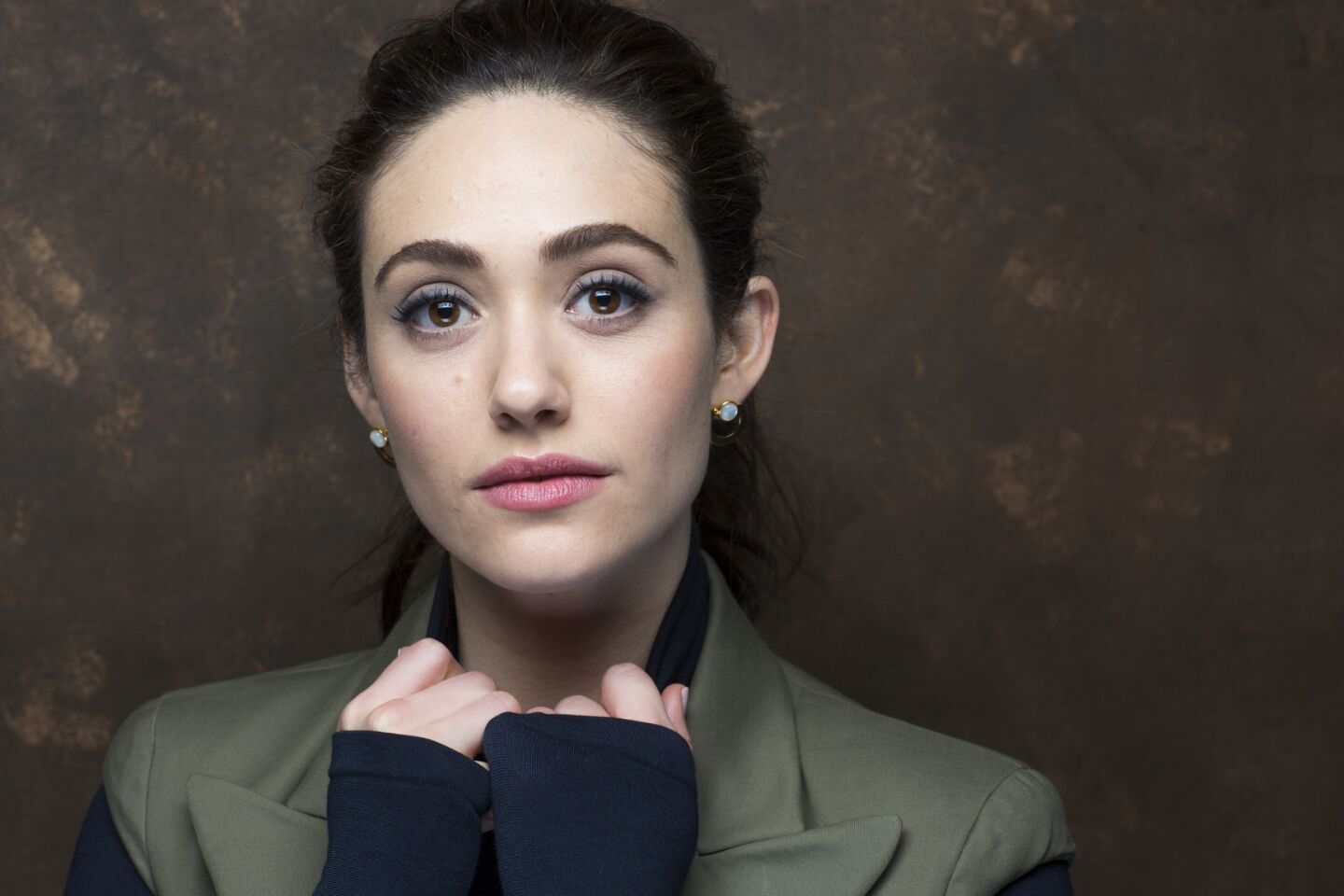 Actress Emmy Rossum from the film "A Futile and Stupid Gesture."