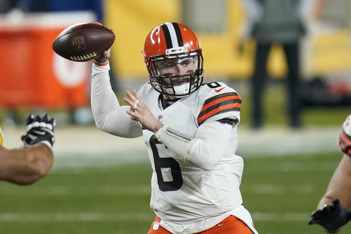 Baker Mayfield, quarterback de los Browns de Cleveland