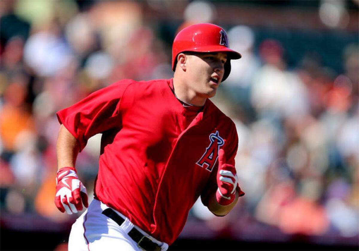 Angels outfielder Mike Trout had a double, two singles and scored two runs in the loss.