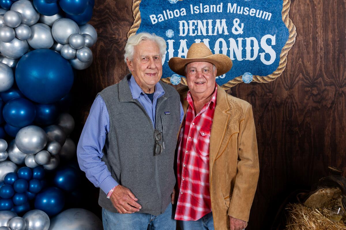 John Scudder and Jack Callahan at the Denim & Diamonds event benefiting the Balboa Island Museum.