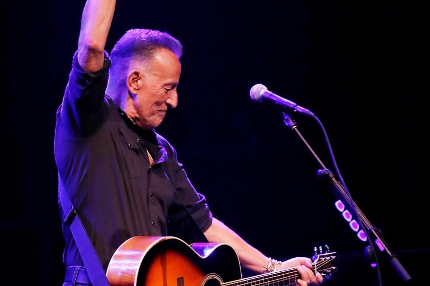 Bruce Springsteen performs during reopening night of "Springsteen on Broadway" on June 26, 2021 in New York City. 