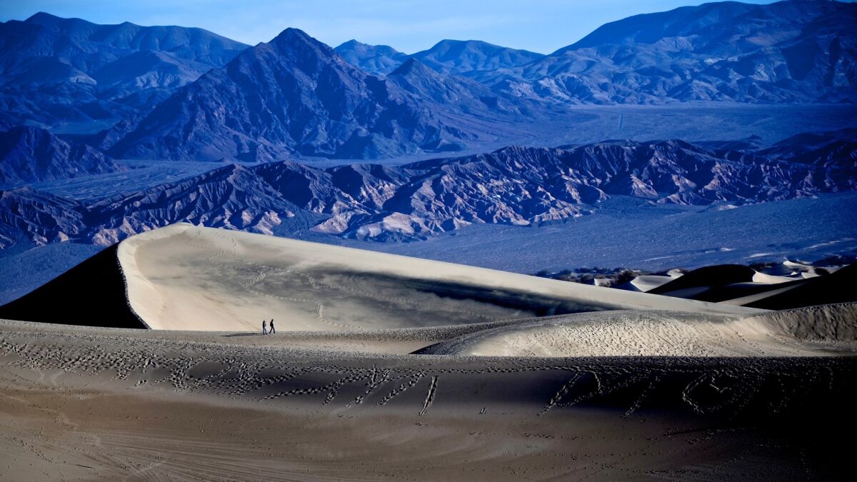 Mesquite Flats Sand Dunes in Death Valley National Park