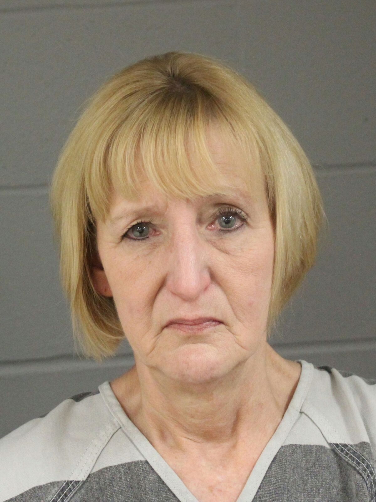 FILE - This March 8, 2019 booking photo released by Minnehaha County, S.D., Jail shows Theresa Rose Bentaas. Bentaas, who was sentenced in 2021 to 10 years in prison for the 1981 unsolved death of her infant son, was granted parole at a hearing Thursday, March 17, 2022, in Sioux Falls, S.D. (Minnehaha County Jail via KELO via AP, File)