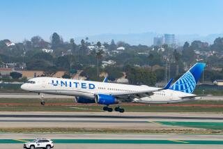 LOS ANGELES, CA - DECEMBER 29: United Airlines Boeing 757-224 arrives at Los Angeles International Airport on December 29, 2023 in Los Angeles, California. (Photo by AaronP/Bauer-Griffin/GC Images)