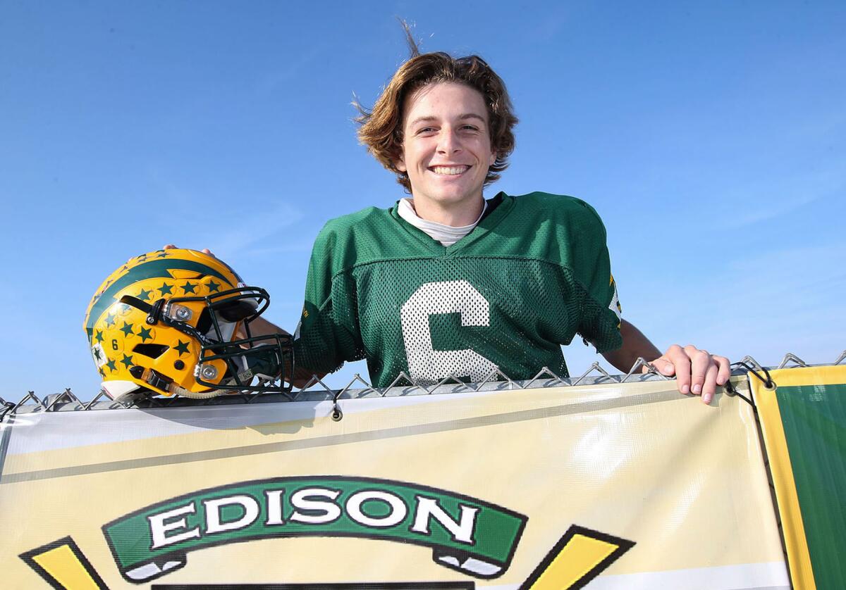 Quarterback Braeden Boyles has led Edison on a four-game winning streak. Next is a CIF Southern Section Division 3 quarterfinal at La Habra High on Friday.