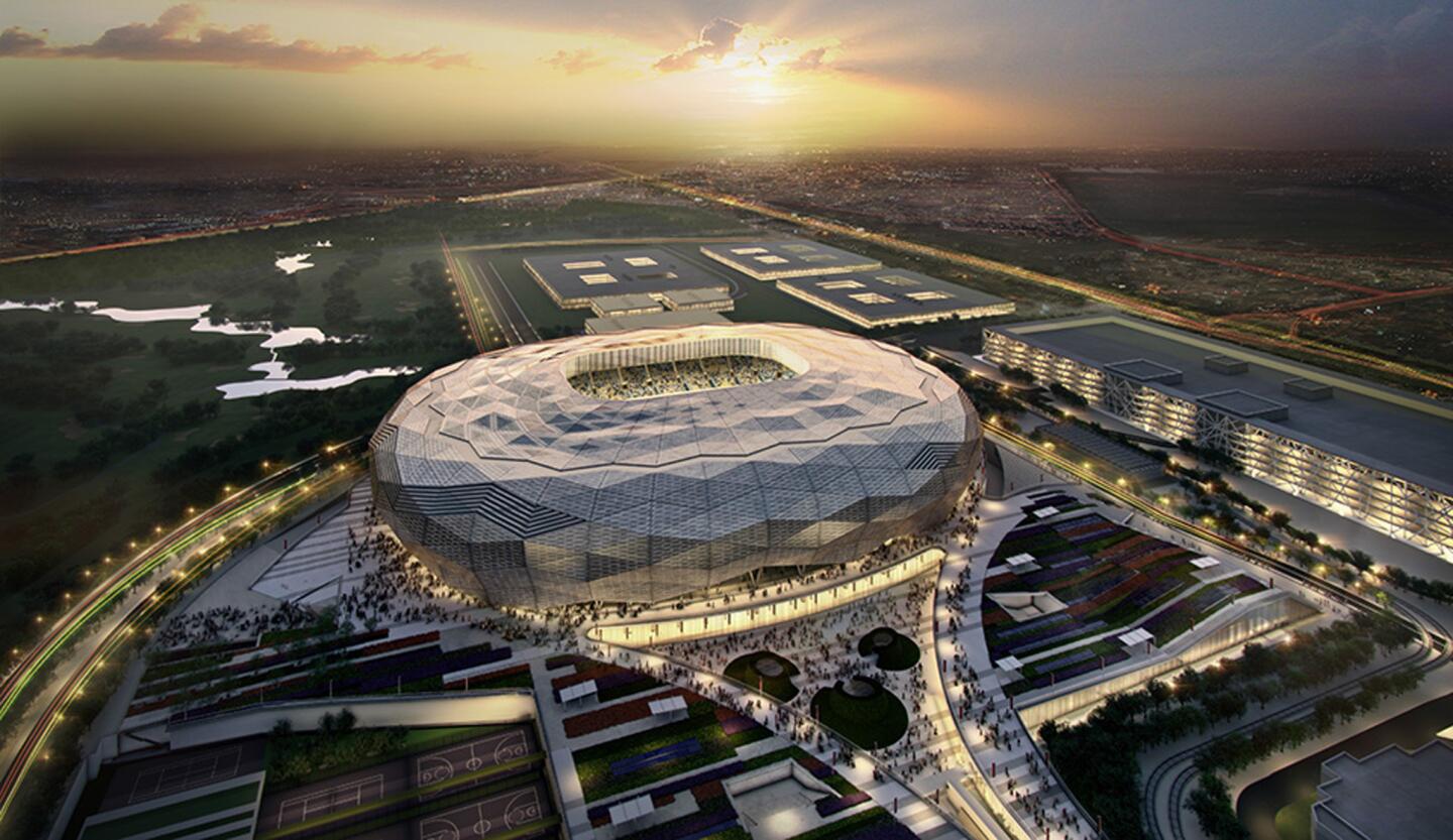 DOHA, QATAR: In this handout image supplied by Qatar 2022, this artists impression represents Qatar Foundation Stadium. Qatar will host the FIFA World Cup in 2022. (Photo by Handout/Supreme Committee for Delivery & Legacy via Getty Images) ** OUTS - ELSENT, FPG, CM - OUTS * NM, PH, VA if sourced by CT, LA or MoD **
