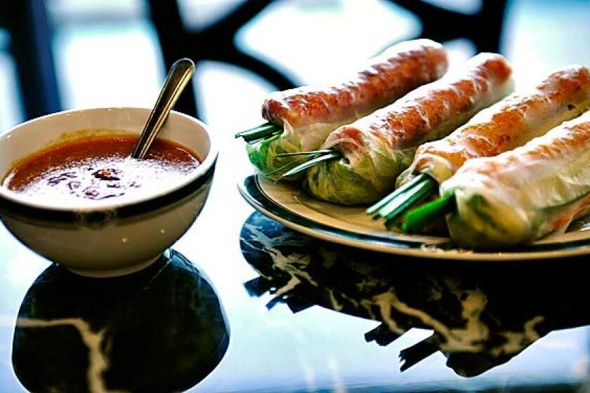 The spring rolls on the menu at Dat Thanh in Westminster.