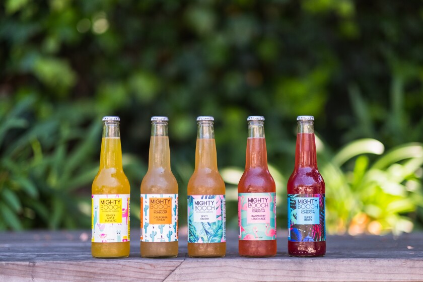 Mightybooch kombucha drinks are sold for $3.99 a bottle at stores, coffee bars and restaurants countywide.
