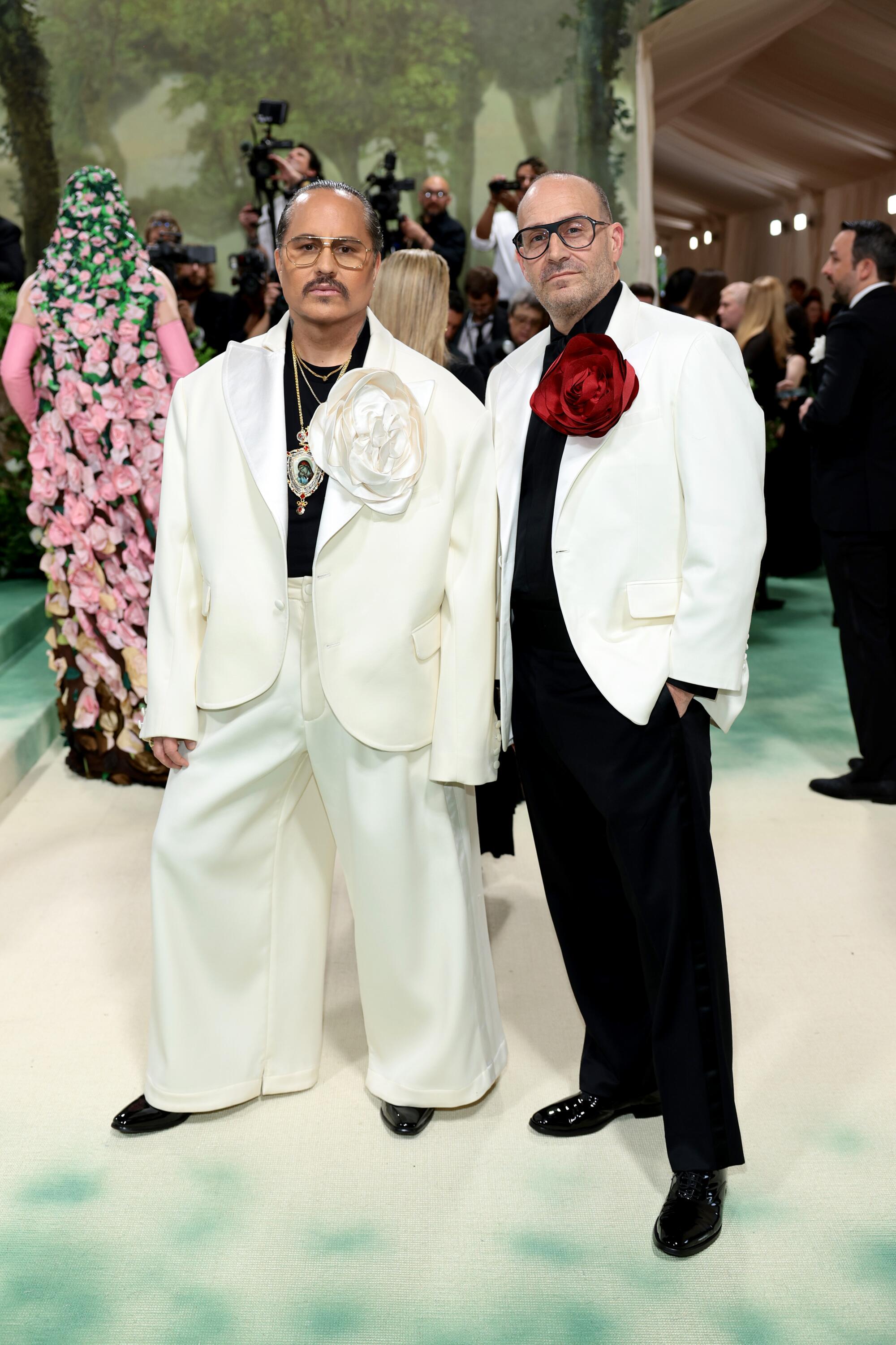 Designer Willy Chavarria and former Saks Fifth Avenue president Marc Metrick.