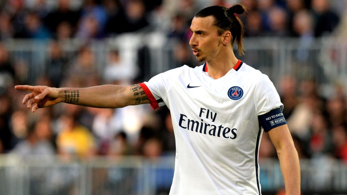 Forward Zlatan Ibrahimovic has led Paris-Saint Germain to four consecutive French league titles.