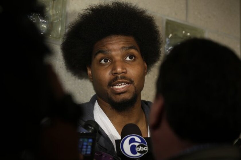 Andrew Bynum became known as much for his hairstyles as his inability to play during a lost season with the Philadelphia 76ers.