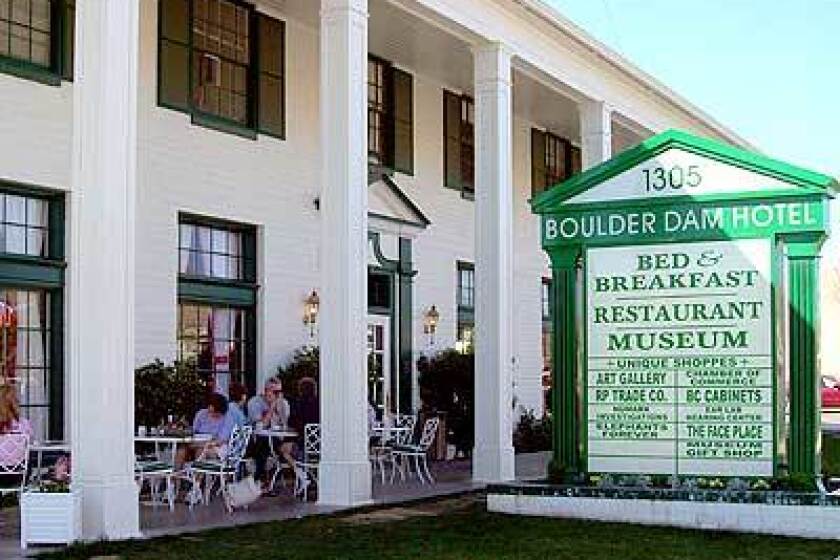 The Boulder Dam Hotel, built in 1933, has been restored and reopened as a bed-and-breakfast.