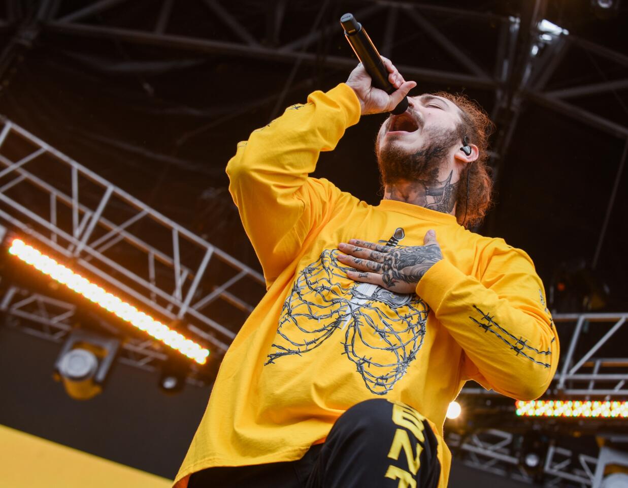 Post Malone performs at Preakness InfieldFest