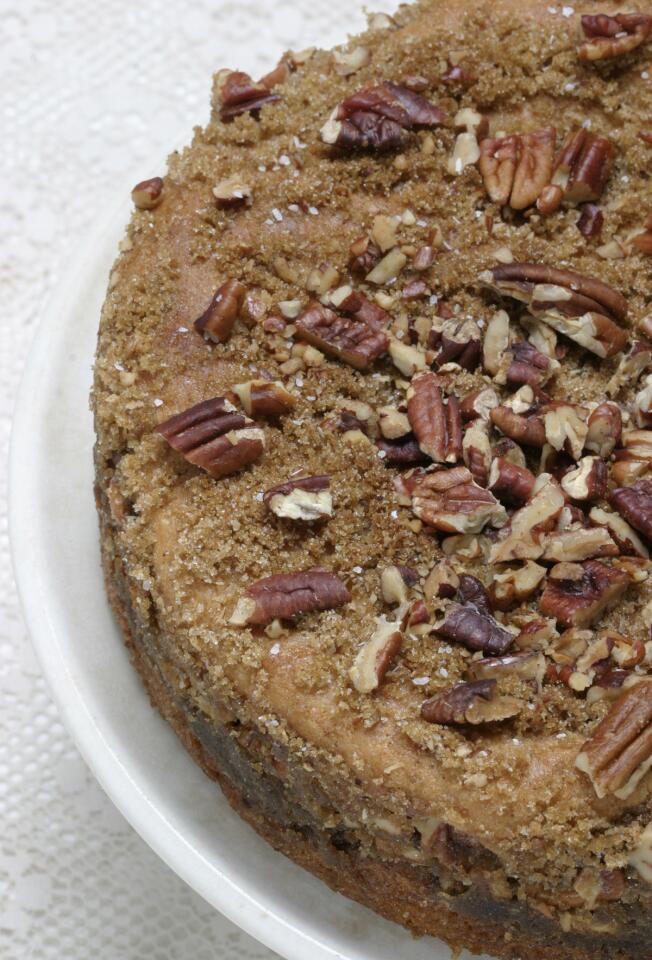 Square One's brown-butter pecan coffeecake is a sweet way to finish off the meal. Click here for the recipe.