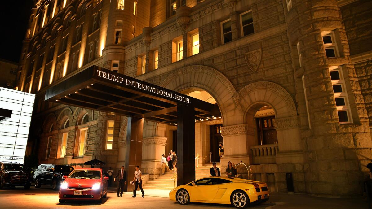 The Trump International Hotel and old post office in Washington D.C.