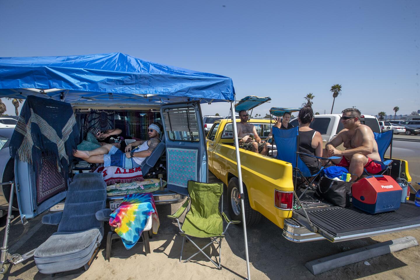 Huntington State Beach on Sunday.