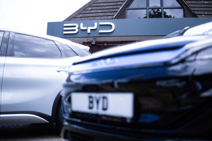A BYD showroom in Coulsdon, UK.