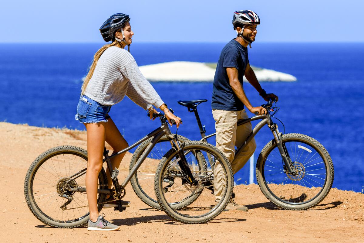 Bike rentals at Two Harbors from Catalina Island Company.