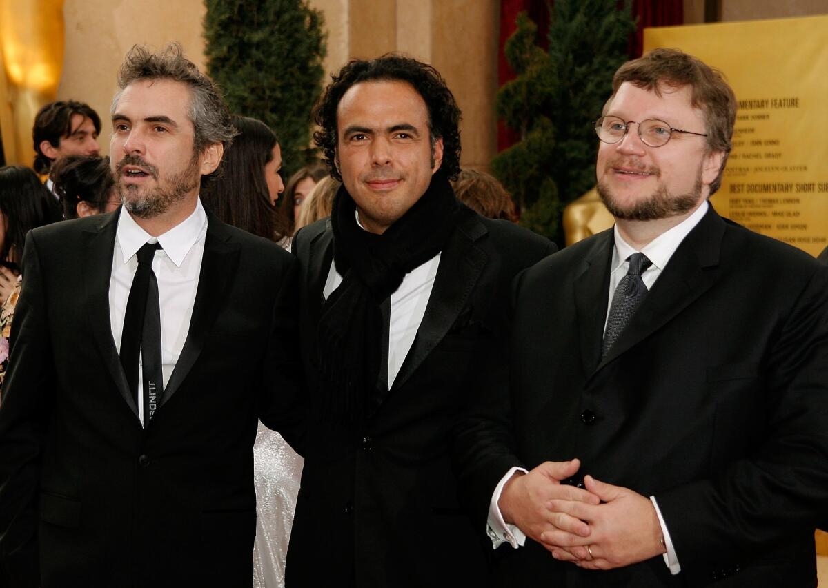 Los “Tres Amigos” en un encuentro anterior, durante la ceremonia del Oscar del 2007.