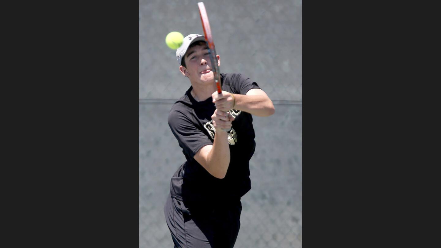 Photo Gallery: St. Francis High School tennis doubles play in league individual tournament