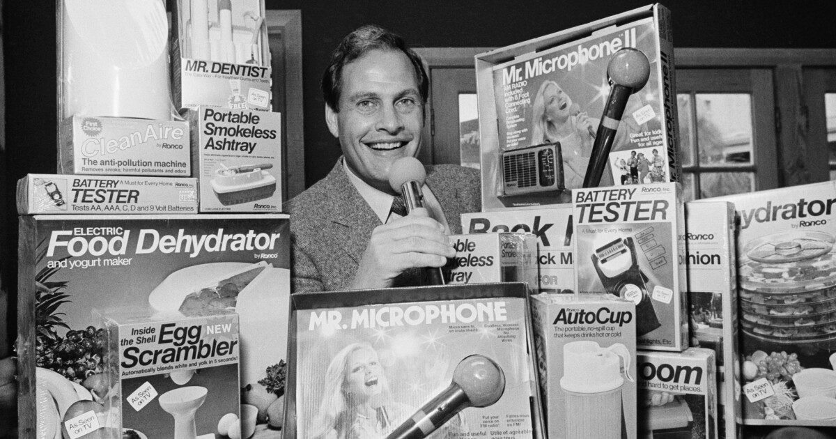 Ron Popeil, the hypnotic TV pitchman Ron Popeil made a fortune hawking such offbeat yet oddly clever contrapt - Los Angeles Times