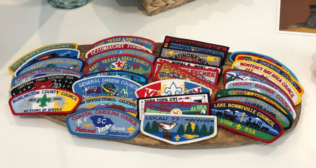 Vintage patches sold at Neon Cactus at Fergusons Downtown in Las Vegas.