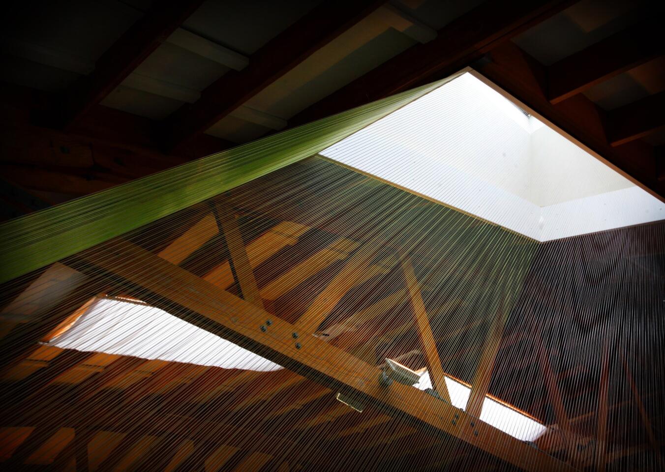 Brian Thoreen and Brant Ritter's new installation turned a skylight into "String Beam," which uses an estimated 2 miles of monofilament to dazzling effect.