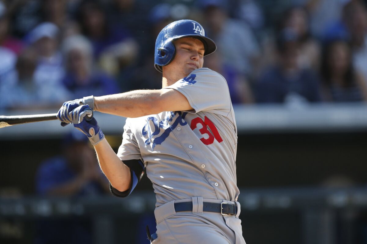 Joc Pederson will play at designated hitter for the Dodgers in Game 3 against the Padres.