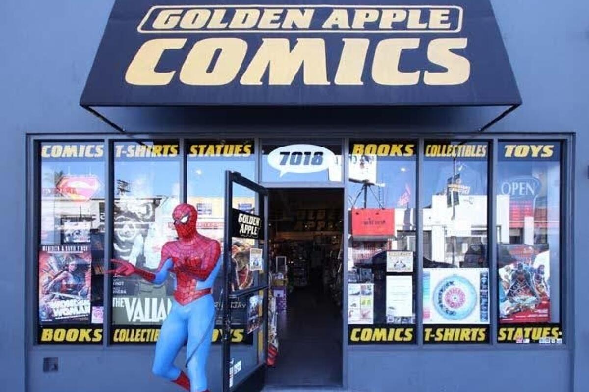 Exterior of Golden Apple Comics.