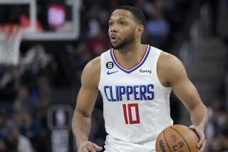 Los Angeles Clippers guard Eric Gordon during an NBA basketball game.