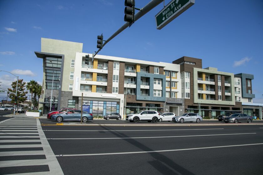 Huntington Beach, CA - June 07: The Elan Building on Main Street and Ellis Ave in Huntington Beach. (Scott Smeltzer / Daily Pilot)
